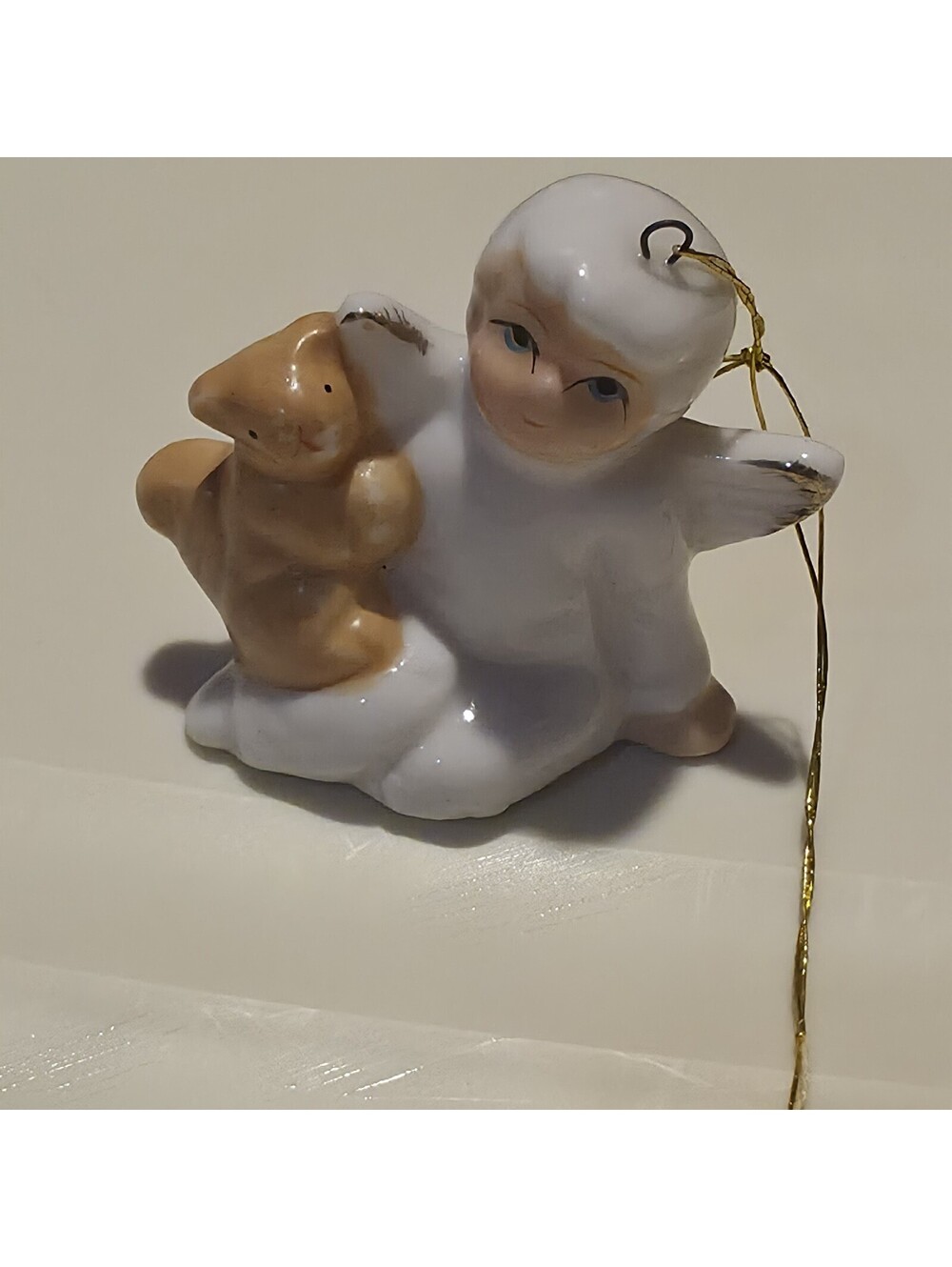 vintage angel with animals ornament House of Lloyd Christmas